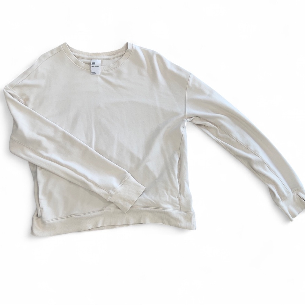 All in Motion Cream Sweatshirt